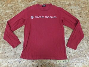 〈送料280円〉BOYCOTT ボイコット メンズ 日本製 英字プリント 長袖Tシャツ ロンT 2 赤
