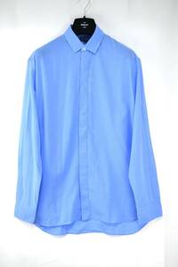 新品 BERLUTI ベルルッティ ドレスシャツ　ブルー　XSサイズ　Oversize Fit Pointed Collar Shirt 稀少　高級　ハイブランド