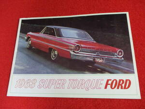0 FORD SUPER TORQUE 1963 Showa era 38 catalog 0