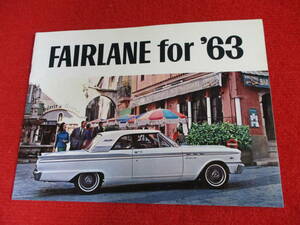 0 FORD FAIRLANE 1963 Showa era 38 catalog 0
