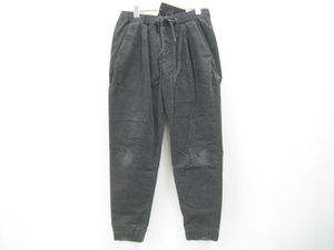 定価11880円 BEAUTY&YOUTH UNITED ARROWS ユナイテッドアローズ by STRC/VLVT 1P JOGGER ベルベット ジョガーパンツ ダークグレー Sサイズ