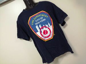 kkaa999 ■ FDNY ■ Tシャツ カットソー トップス 半袖 コットン 黒 L