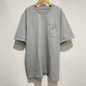 ☆送料無料☆ Carhartt☆カーハート☆ポケットTシャツ☆ポケT☆グレー☆M☆ストリート☆