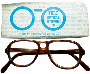 絶妙バランス 安定GOOD DESIGN 1960s-70sデッドストック USA製オリジナル TART OPTICAL タート タートオプティカル HOLLY size48/20 眼鏡 