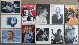 Serge Gainsbourg★各国の古いポスト・カード11枚セット/French Pops