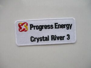 Progress Energy エネルギー プログレス・エナジー 発電会社 企業 ロゴ ワッペン/刺繍 パッチ USA アメリカ おしゃれ ビンテージ 499