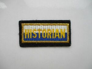 HISTORIAN ヒストリアン 歴史 ロゴ ワッペン/刺繍 パッチ USA アメリカ おしゃれ ビンテージ アメカジ 499