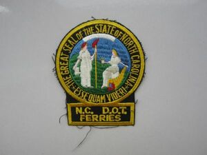 N.C D.O.T FERRIES ノースカロライナ フェリー課 ロゴ ワッペン/刺繍 USA アメカジ アメリカ 古着 502
