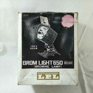 LPL BROM LIGHT 650 DELUX BROMINE LIAMP ジャンク ブロムランプ ブロムシネライト カメラ用ライト (21_518_2)