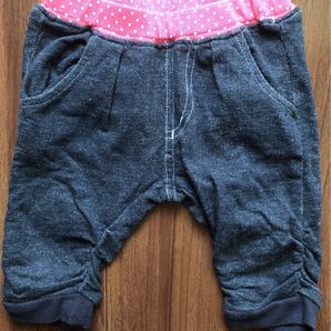 デニムパンツ バックリボン 60〜70センチ 西松屋