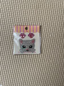 ネコ オーナーグッズ『白ねこ』デコシール