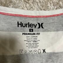 即決Hurley ハーレー 人気サーフ ロゴ刺しゅう ボーダー ドライフィット サイズS Tシャツ premium プレミアムフィット サーフ・スケート_画像5