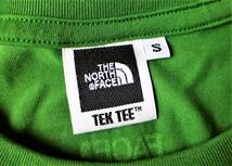 【美品 即決 送料無料】THE NORTH FACEザ・ノースフェイス カラフルロゴ半袖Tシャツ★クルーネック グリーンサイクルTEK TEE/Sグリーン_画像6