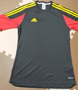☆ATP-101 アディダス Tシャツ 黒 & 黄色ライン サイズ L 