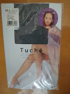 ☆未使用品☆ Tuche トゥシェ 神田うの パンティストッキング プチメッシュ　網系　Ｍ～Ｌ　ブラック　Ｂ1