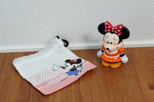 ミニーマウス ミニー 貯金箱 人形 置物 Minnie ディズニー Disney ミッキー Mickey ミッキーマウス おまけつき レトロ