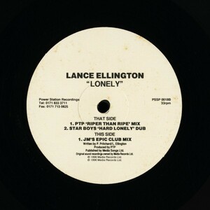 試聴 Lance Ellington - Lonely (Joey Musaphia V PTP Mixes) [12inch] Power Station ITA 1996 House