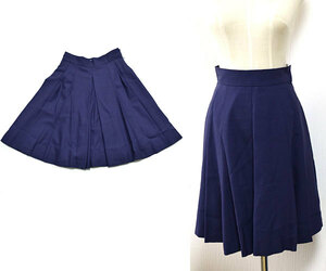  Christian Dior # beautiful goods flair skirt manner short pants culotte purple wool Christian Dior