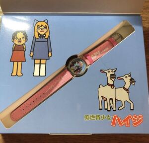 新品未使用 低燃費少女ハイジ キッズウォッチ 腕時計 子ども時計 ピンク リストウォッチ ④の商品画像