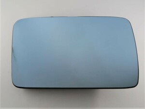 (送料込) BENZ ベンツ R129 SLクラス ドアミラーガラス右側 ブルー【USED品】