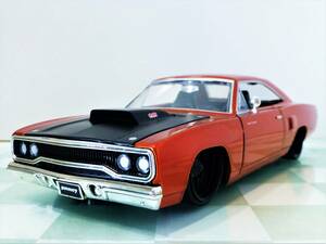  modified lowdown ①#JADA TOYS 1/24 DOM'S PLYMOUTH ROAD RUNNER COPPER# plymouth Roadrunner 56