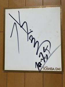 Art hand Auction Цветная бумага с автографом Кея Мизутани, Товары для знаменитостей, знак