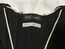 値下！【ＵＳＥＤ】　黒　PARC　LAMU　七分　カットソー　バーニーズニューヨーク　☆　コットン１００％　白　リボン　ITALY　_画像4