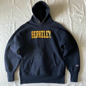  super-beauty goods 90's Champion Champion Rebirth we bREVERSE WEAVE America made USA made navy Parker NAVY college yellow print 