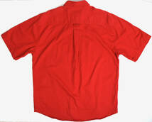 1990s Eddie Bauer Cotton s/s shirts XL Red オールドエディーバウワー 半袖シャツ 赤 レッド アウトドア_画像2