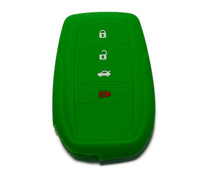 新品 トヨタ キーカバー キーケース シリコン 3ボタン 4ボタン グリーン TOYOTA CHR RAV4 プリウス ランドクルーザー カローラ 送料無料