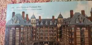 Hotel Portland アンティーク ポストカード POST CARD antiques【管理番号G2tanacp本1515】