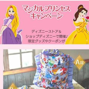 ディズニーストアマジカルプリンセスキャンペーンA賞トートバッグ☆非売品