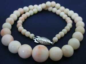 [TOP].. coral 37.1g necklace loose bracele netsuke i432.