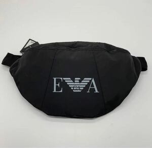 アルマーニ　ボディバッグ　バッグ　黒　ロゴ　クロスボディ　EVA 海外限定 ウエストポーチ Supreme 