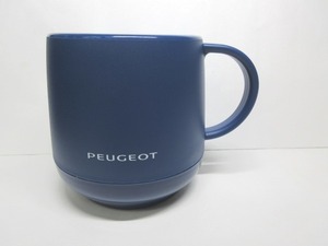 ★超レア 稀少★PEUGEOT プジョー ★プラサーモカフェマグ★マグカップ★青★コーヒーカップ★新品・未使用品★定形外送料350円★