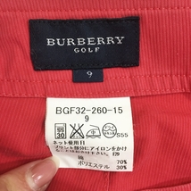 BURBERRY/バーバリー ハーフパンツ ゴルフウェア コットン ピンク サイズ9 レディース_画像4