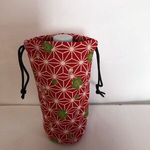 ペットボトル入れ ペットボトルカバー 保温 保冷 和柄 500ml 和風 ちりめん友禅 麻の葉と桜