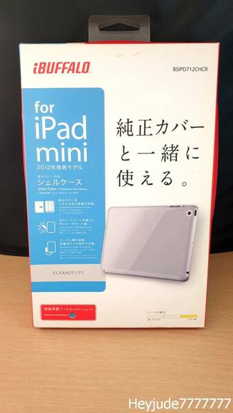 【新品/未使用品】 Buffalo iPad Mini Case 保護フィルム 付き Cleared 透明 収納 シェル ケース 持ち運び用