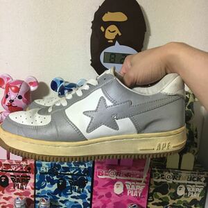 BAPESTA 3M WHITE A BATHING APE спортивные туфли SIZE 9