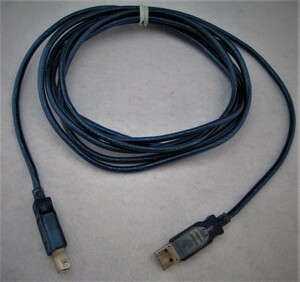 ＝＝＝USB2.0ケーブル（Type A～B）ブルー＝3ｍ 