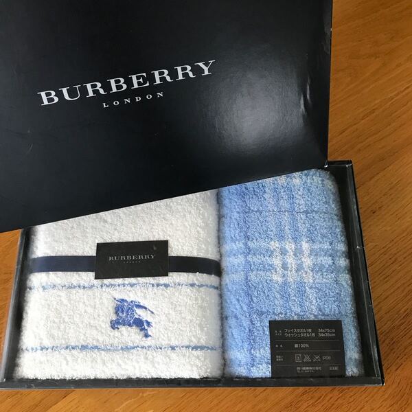 バーバリー フェイスタオル ウォッシュタオル BURBERRY