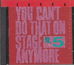 輸 フランク・ザッパ You Can't Do That On Stage Anymore Vol. 5 2CD 未開封◆RCD-10569/70◆規格番号■◆送料無料■即決●交渉有