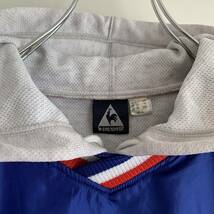 【激レア】le coq sportif ルコック レイヤード ナイロン パーカー プルオーバー ビッグロゴ_画像8