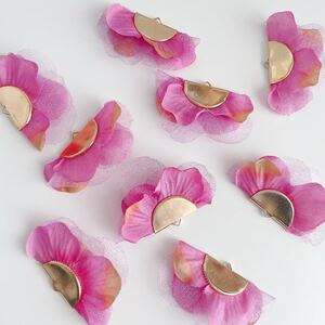 アクセサリーパーツ 4個セット チャーム 花びら 紫陽花 ピアス アクセサリー ハンドメイド