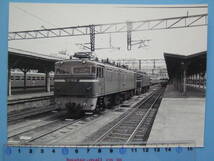 (A35) 写真 古写真 電車 鉄道写真 電気機関車 ED7668 アルバムからの剥がし跡があります _画像1
