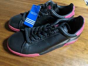  new goods unused dead stock 2005 year made adidas STANSMITH 25cm Adidas Originals Stansmith black × pink 