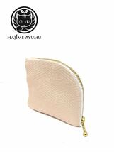 【現品1点のみ!!】HAJIME AYUMU 高級花柄付き着物帯リメイクL字財布 ハンドメイド ファッション 和風 コインケース 小銭入れ ピンク 和柄_画像1