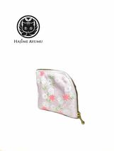 【現品1点限り】HAJIME AYUMU 春カラー花柄着物生地デザインL字財布 コインケース ピンク 小物 ハンドメイド 小銭入れ 和柄_画像1