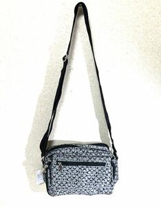 NATIOMAL LAFE initial design attaching casual shoulder bag unused beautiful goods fashion bag gray 