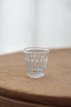 古い型ガラスのトロンプルイユのショットグラス リキュールグラス / 19-20世紀・フランス / 硝子 ワイングラス アンティーク 古道具 D_画像5